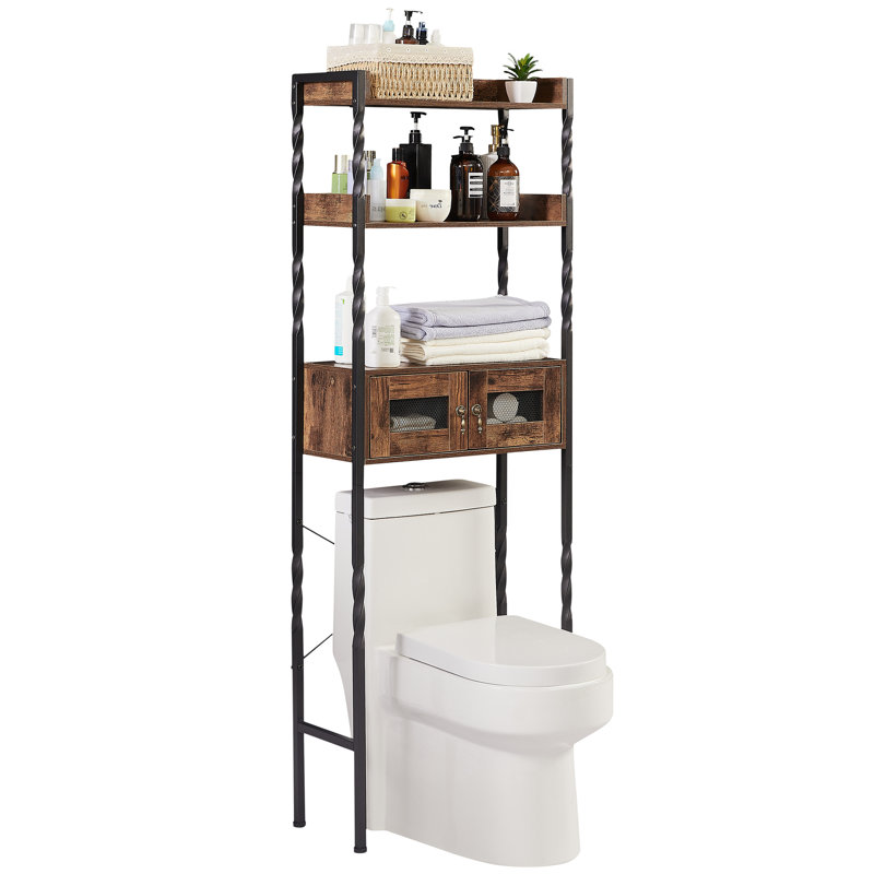 Bathroom Space Saver with 3 Fixed orders Shelves, Espresso